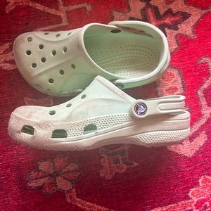 Mint green crocs size 4M/6W